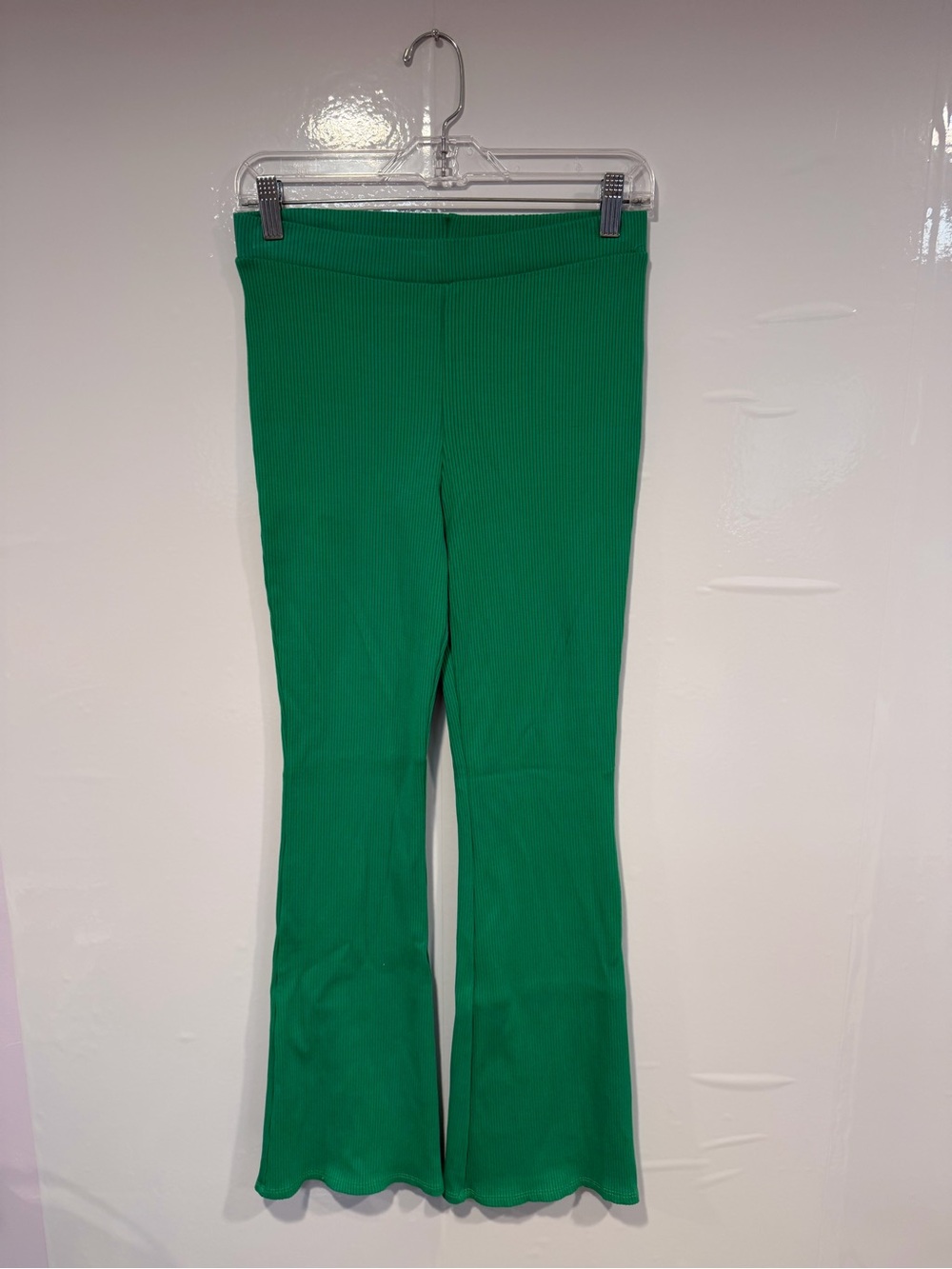 Bright‎ Green Altar’d State Ribbed Flare Pants